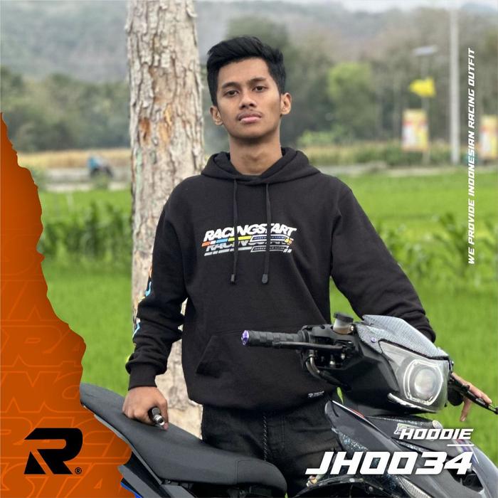 produk baru NEW JAKET Hoodie Racingstart Sablon JH 34 RACING START