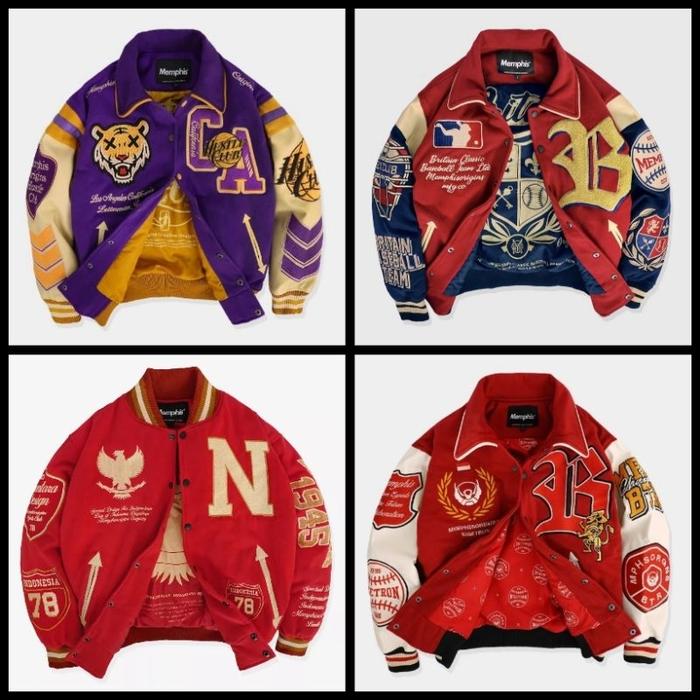 produk baru Memphisorigins - Jacket Varsity California - Varsity