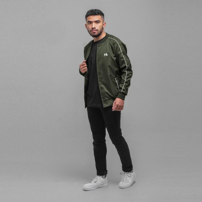 produk baru Iwearzule Jaket Varsity Gavin Army SILAHKAN DI ORDER