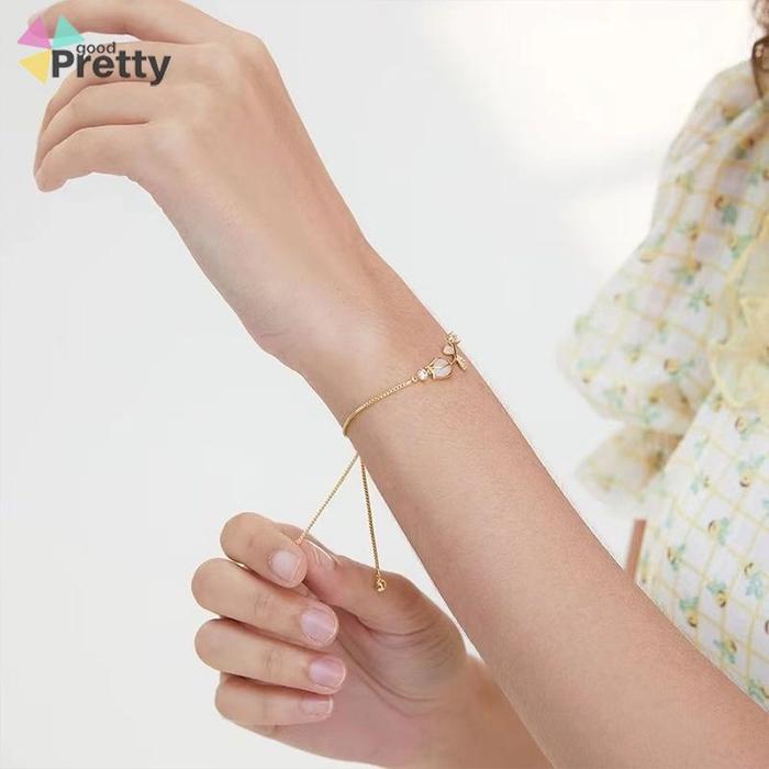 Produk Gelang Berlian Imitasi Tulip Gelang Batu Mata Kucing Imitasi