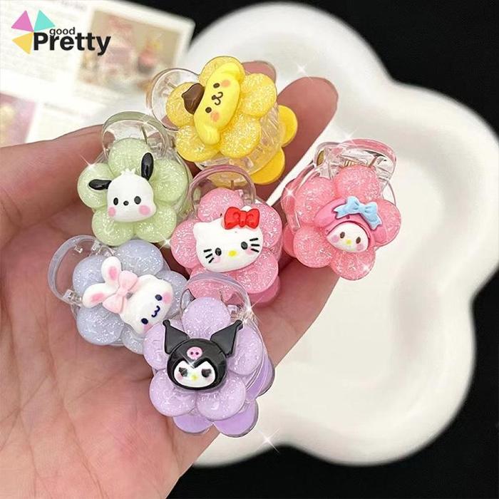 Produk Jepit Rambut Bunga Transparan Cinnamoroll Kuromi Teenage