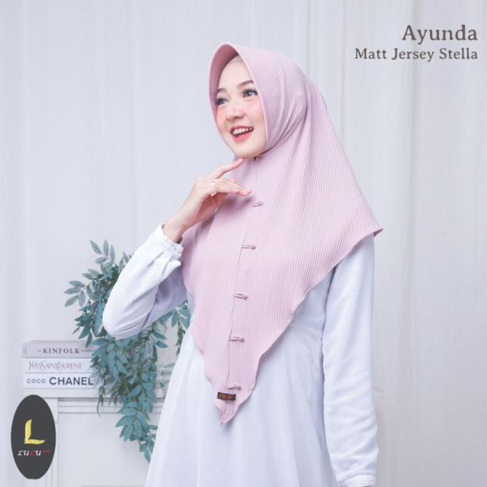 good [Ori LULU] AYUNDA hijab instan bergo pet plisket jers3y stella