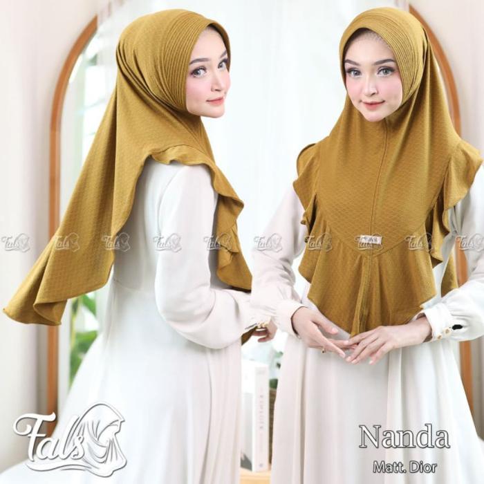 good [Ori Fals] NANDA hijab pet rempel bergo hamidah hijab instan