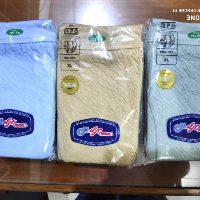 Promo 3 Pcs Celana Dalam Gt Man 705Bw / Cd Gt Man Babat 705 Bw / Cd Gt