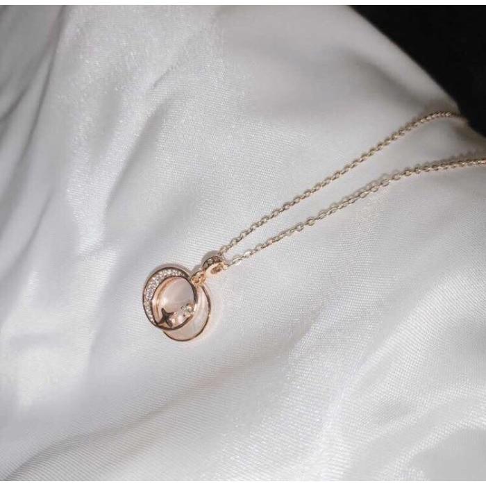 kalung titanium//kalung //titanium//perhiasan titanium//kalung permata