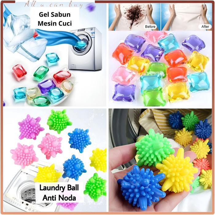 GEL DETERJEN LAUNDRY & LAUNDRY BALL ANTI NODA - GEL DETERGEN PER PCS