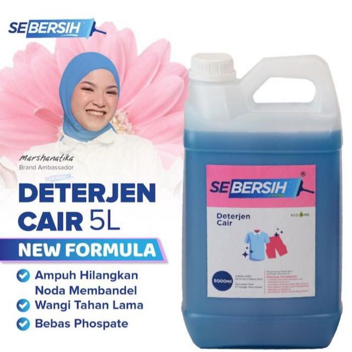 SEBERSIH DETERGENT LAUNDRY 5 LITER / DETERJEN CAIR PENCUCI BAJU 5L