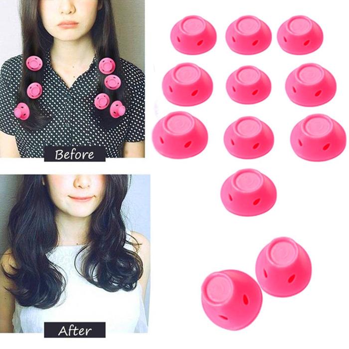 10Pcs Lembut Magic Rol Rambut Pengeriting Rambut Tidak Panas Alat
