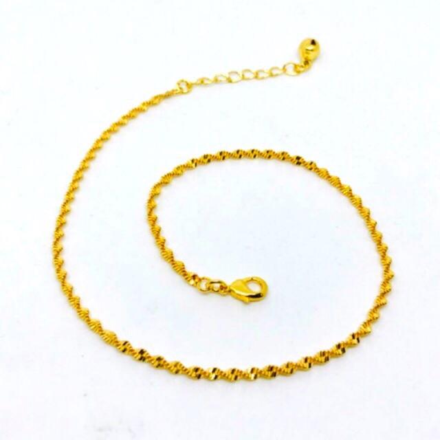 Gelang kaki wanita // gelang kaki lapis emas // gelang kaki jurai
