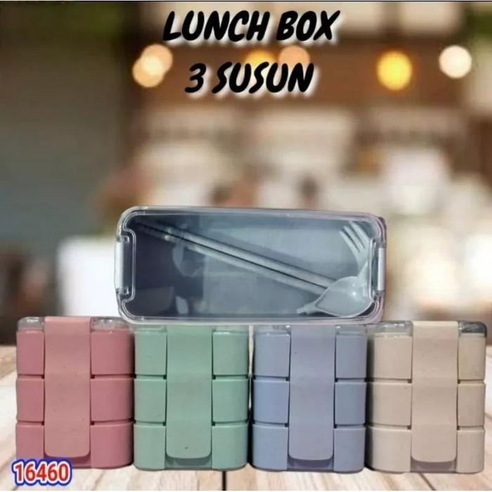 LUNCH BOX 3 SUSUN / KOTAK BEKAL SET 3 SUSUN