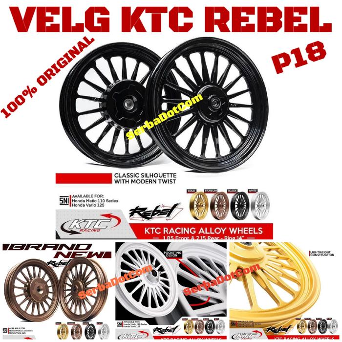 Velg Ktc Rebel Beat Scoopy Genio Vario 110 125 150 Palang P 18 P18 Ktc