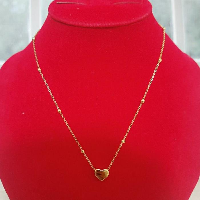 KALUNG WANITA LAPIS EMAS//ANTI KARAT