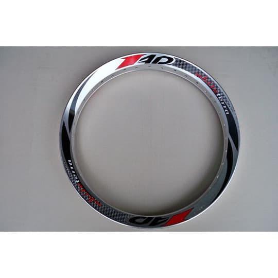 Velg Almini Tad Type V Shape Ukuran 215 Ring 17 Warna Black Dan Silver