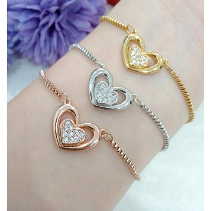 GS model love mata/gelang serut termurah titanium asli