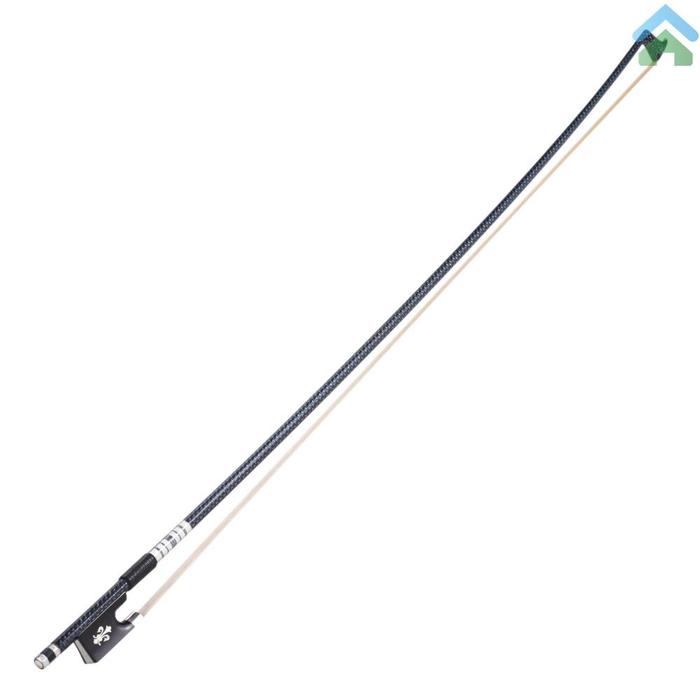 Seimbang Baik4Per4 Biola Fiddle Bow Braided Serat Karbon Tongkat