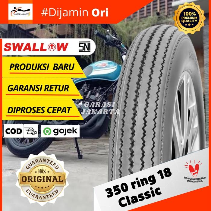 Ban Luar Motor Ring 18 350 Swallow Klasik Japstyle Ring 18 350