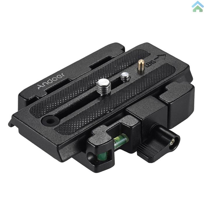 Andoer Tripod Kamera Video Quick Release Clamp Adapter Dengan Plat