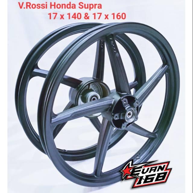 Velg Racing Vrossi Supra X 110 Lubang 5 P5 Black Doff