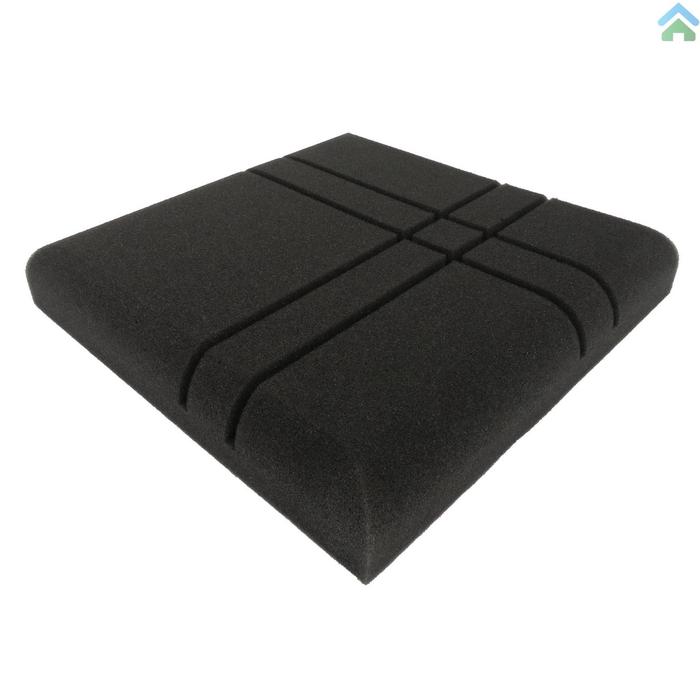 12pcs Panel Akustik Serat Busa Perawatan Akustik Densitas Tinggi