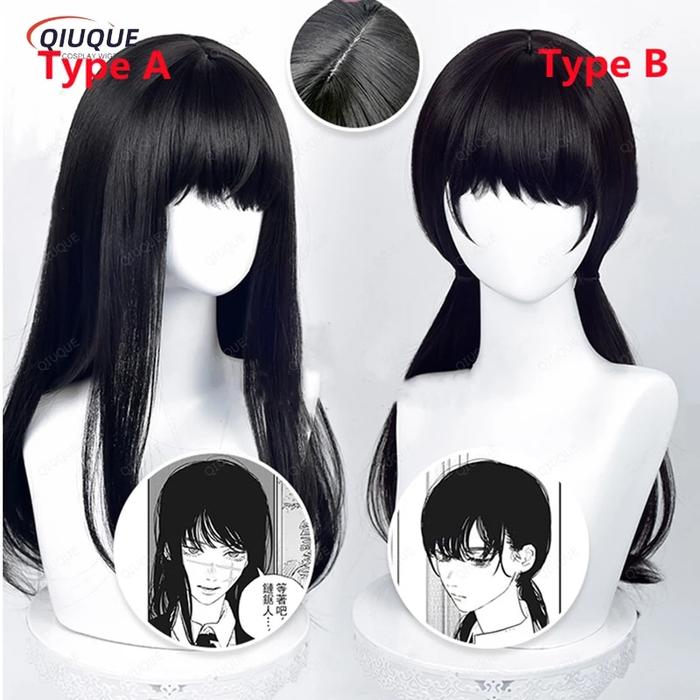 High Quality Chainsaw Man Mitaka Asa Cosplay Wig Asa Mitaka Anime
