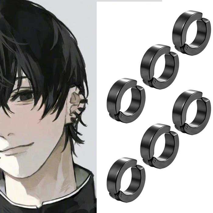 Anime Chainsaw Man Yoshida Hirofumi Cosplay Ear Clip Earrings Women