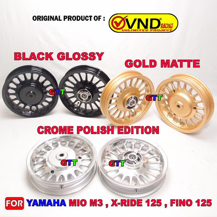 Velg Racing Vnd Roullete Ring 12 Yamaha Mio Mio M3, Soul Gt125, Fino