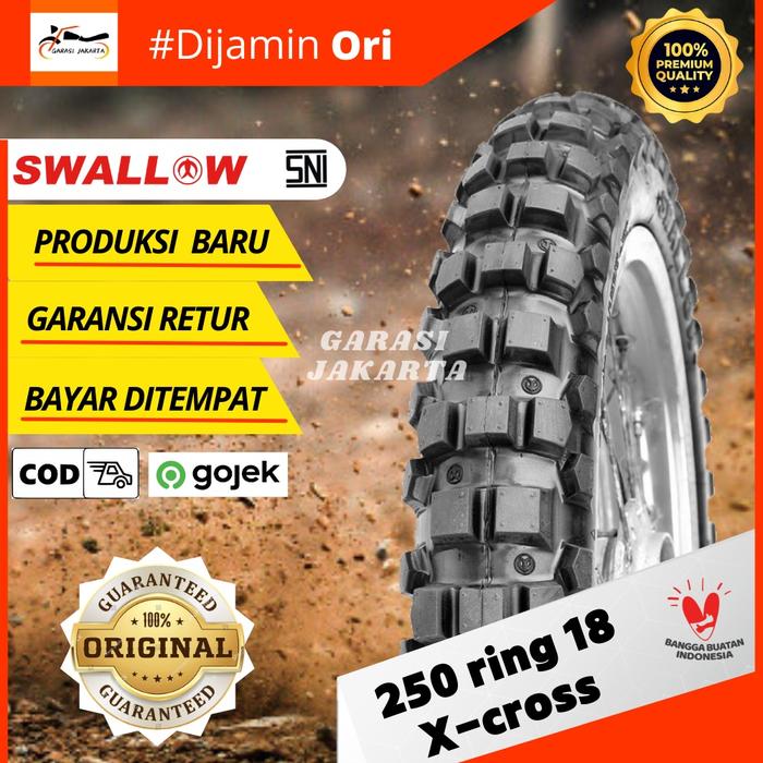 Ban Cross Trail Ring 18 250 Ban Luar Motor Ring 18 250 Ban Swallow