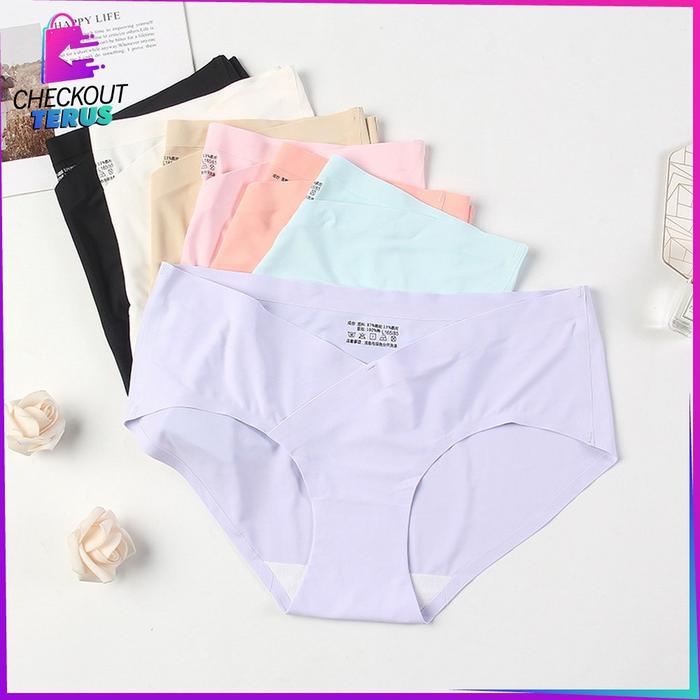 CT P37 Celana Dalam Seamless Wanita V Shape Low Waist Panties CD
