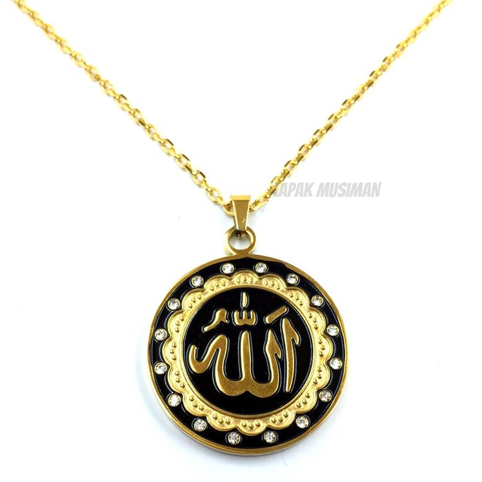 Kalung kesehatan Motif Azhikra Asli Bahan Titanium Gratis Box dan Memo
