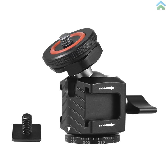 Ball Head Mini Multifungsi360°Adaptor Ballhead Paduan Aluminium Yang