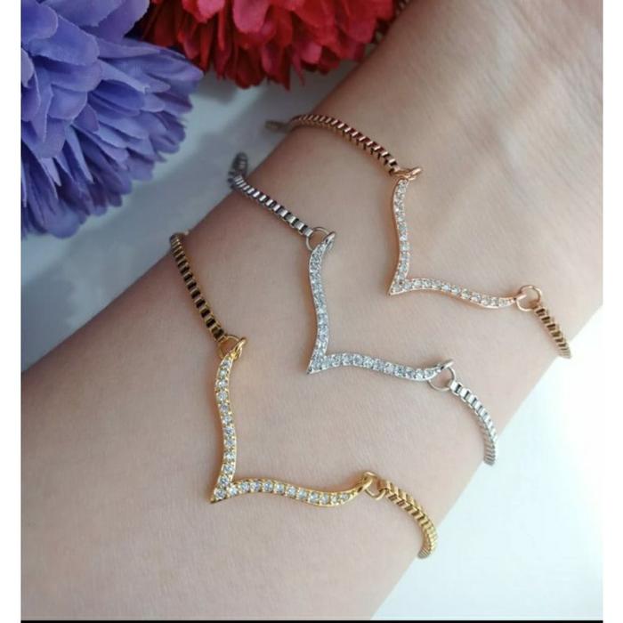 gelang serut fuji asli titanium/gelang wanita viral/gelang serut