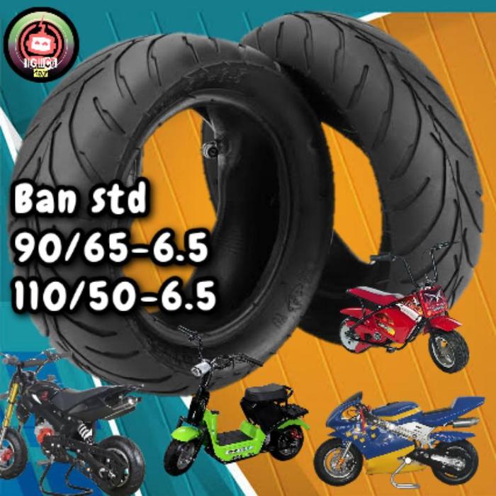 Ban Std Depan 90/65-6.5 Belakang 110/50-6.5 Mini Gp Mr.Jackie S899