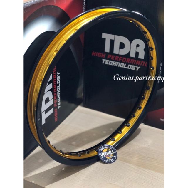 Velg Tdr W Shape 140X17 Black/Gold Original Velg Twotone Tdr