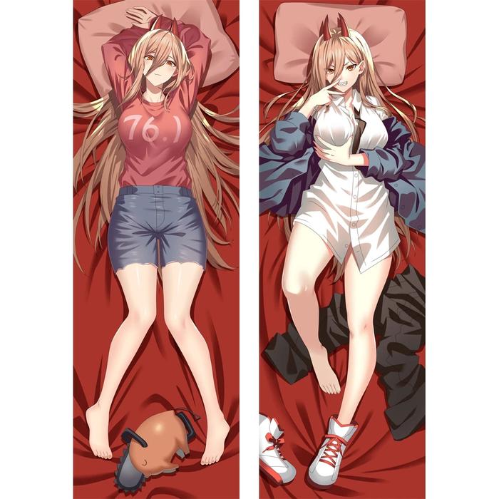 Anime Chainsaw Man Power Cosplay Body Pillow Case Peachskin Hugging