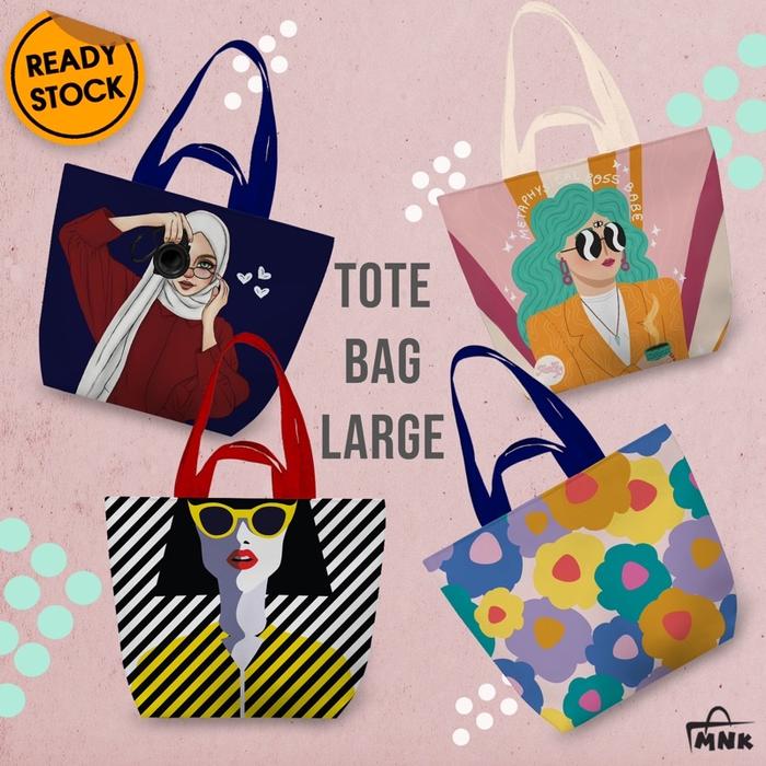 MNK BAG I TOTEBAG POP ART | TAS CUSTOM PRINTING | TAS NAMA | TAS WANITA I