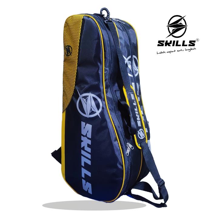 SKILLS Barqun Daisu - Tas Olahraga Badminton | Tas Raket | Tas Ransel | Tas Slempang | Tas Raket 3R