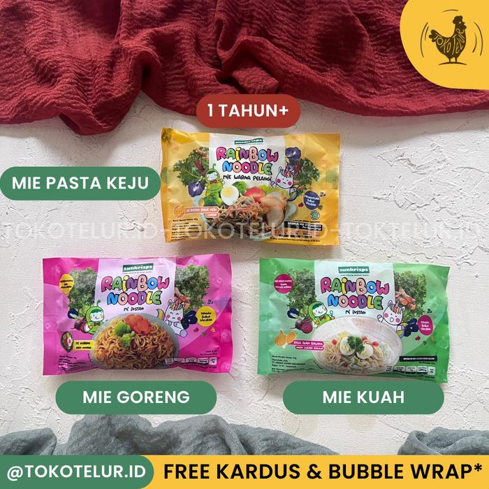 SUNKRISPS - Rainbow Noodle | Mie Pelangi Mi Instan Sehat Anak
