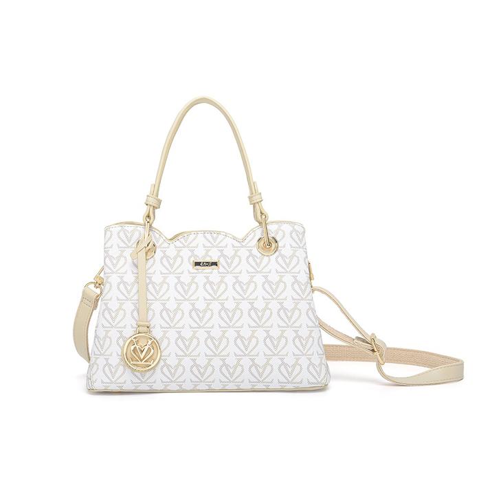 En-Ji Jihe Handbag - Cream Terbaru