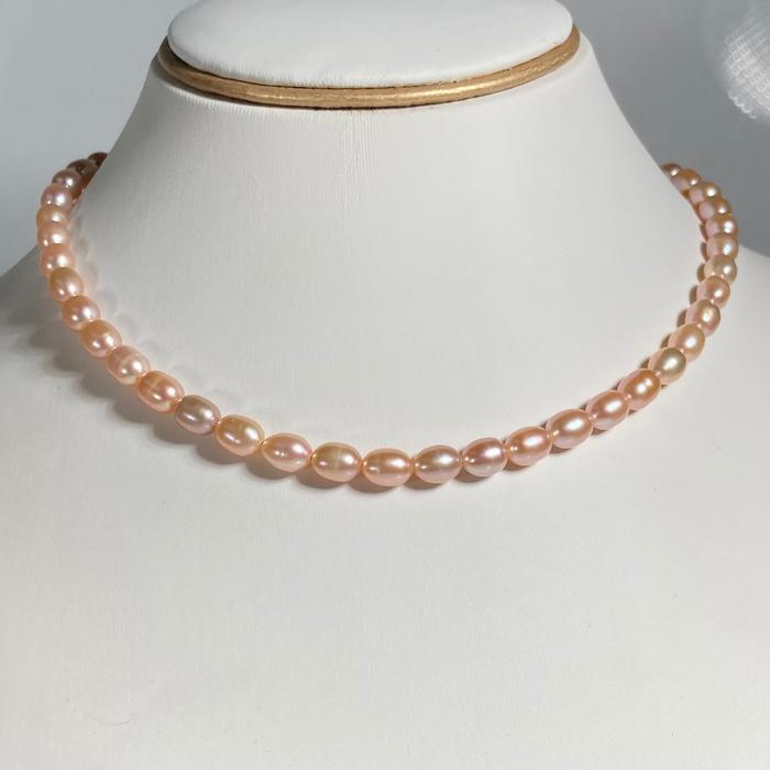 Nadama - Kalung Mutiara Freshwater Rangka Silver
