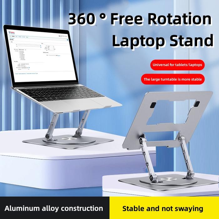 Laptop Notebook Stand Holder 360 Rotation Adjustable Laptop Stand Portable Laptop Riser For MacBook 