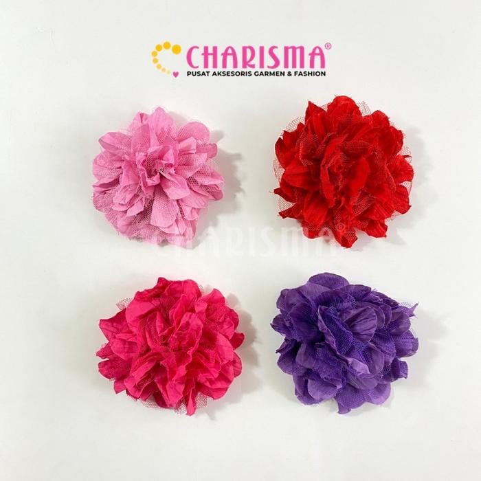 Charisma Aplikasi Bunga Suede - Aksesoris Bentuk Bunga / Motif Bunga