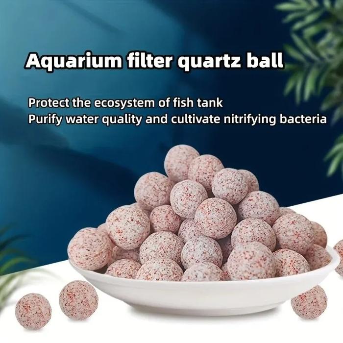 200g Aquarium Quartz Ball Fish Tank Filter Media Hollow Particles Biological Ball Bio Filter for Aqu