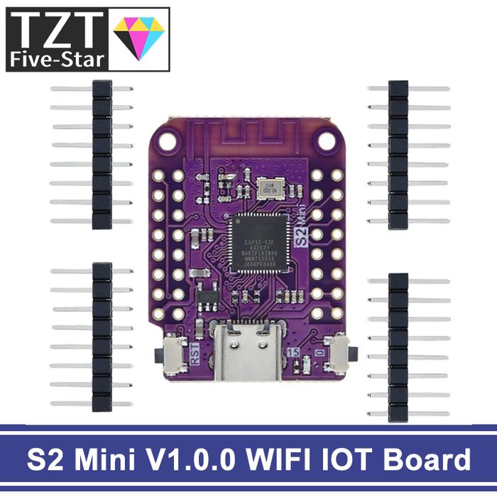 ESP32 S2 Mini WIFI Board Based ESP32-S2FN4R2 ESP32-S2 4MB FLASH 2MB PSRAM MicroPython For Arduino Co