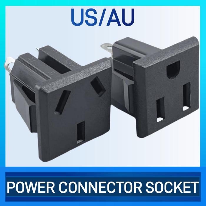 5pcs American Outlet Socket 3Pin 15A 125V AC Power Socket jack connector Power Plug Australian socke