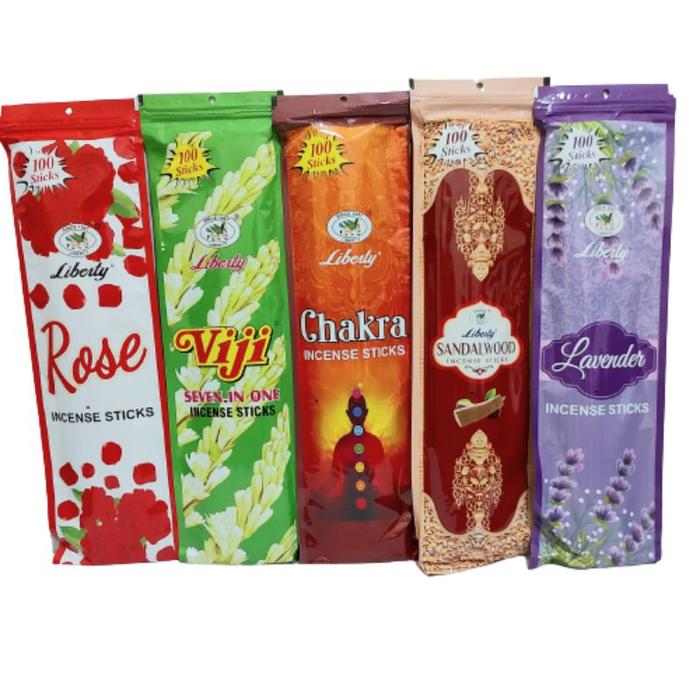 Dupa Hio India Red Bathi Viji Liberty Isi 100 Sticks