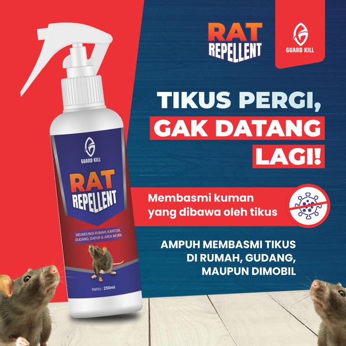 GUARD KILL RAT REPELLENT SPRAY | PENGUSIR TIKUS ALAMI | CAIRAN ANTI TIKUS | PENGUSIR TIKUS REPELLENT