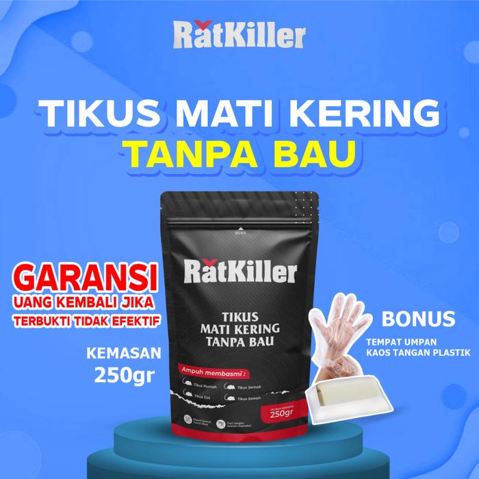 RatKiller Racun Pembasmi Tikus Mati Kering Tanpa Bau / Umpan Pembasmi Tikus