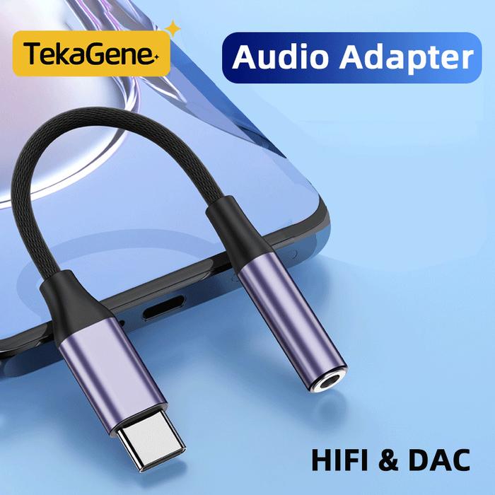 USB C to 3.5mm Audio Adapter Type C to Headphone Auxiliary Jack HiFi DAC Cable For Xiaomi Samsung Tr
