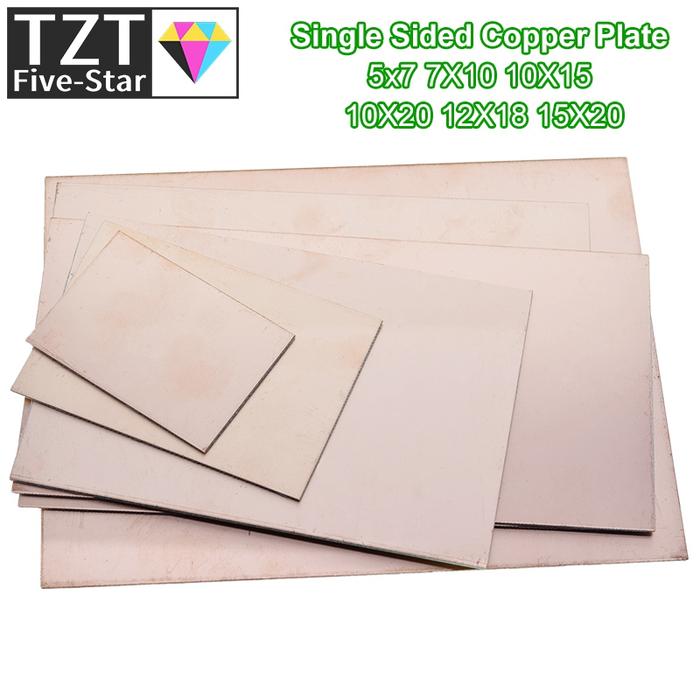 FR4 PCB 5x7 7x10 10x15 10x20 15x20 12x18 Single Side Copper Clad plate DIY PCB Kit Laminate Circuit 