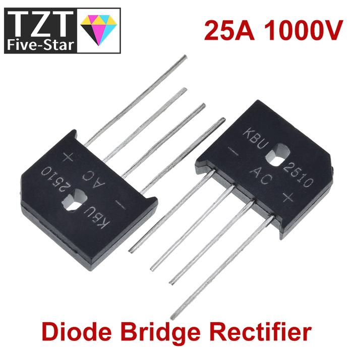 5PCS 25A 1000V diode bridge rectifier KBU2510